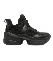 Кроссовки Michael Kors черные с кристаллами