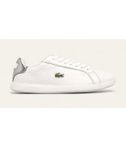 Кроссовки Lacoste Graduate белые с серебристым