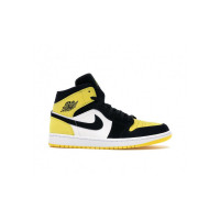 Кроссовки Nike Air Jordan Retro High желтые с черным