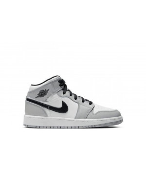 Кроссовки Nike Air Jordan High серые с белым