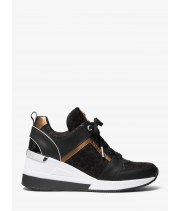 Кроссовки Michael Kors Georgie леопардовые с черным