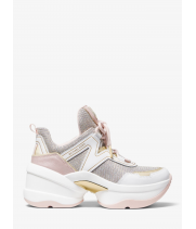 Кроссовки Michael Kors Olympia Glitter розовые