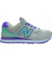 Кроссовки New Balance 574 женские серо-фиолетовые