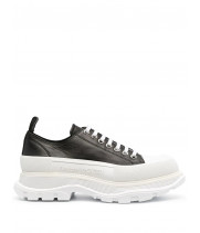 Кроссовки Alexander McQueen Tread Slick низкие черно-белые