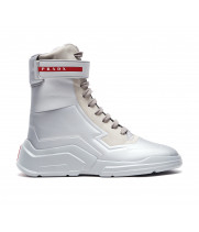 Кроссовки Prada Polarius 19 LR серебристые