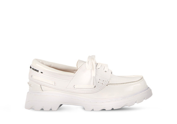 Туфли Dior белые с лого