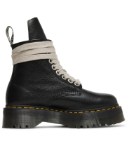 Rick Owens x Dr. Martens Strobe 1460 Quad Sole Jumbo Lace Boot Black