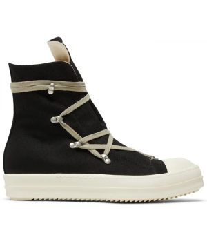 Rick Owens DRKSHDW Strobe Cotton Denim Hexa High Milk Black