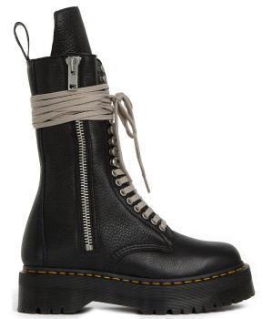 Rick Owens x Dr. Martens Strobe Calf Length Boot Black