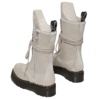 Rick Owens x Dr. Martens Strobe Calf Length Boot Furry Pearl