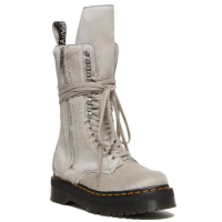 Rick Owens x Dr. Martens Strobe Calf Length Boot Furry Pearl