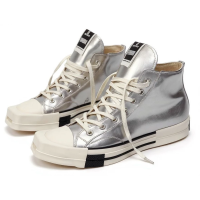 Converse x Rick Owens TURBODRK Chuck 70 High Silver Lacquer
