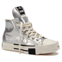 Converse x Rick Owens TURBODRK Chuck 70 High Silver Lacquer