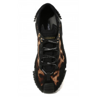 Комбинированные кроссовки Dolce & Gabbana NS1 леопард 