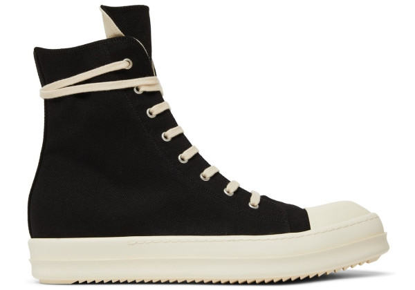 Rick Owens DRKSHDW Strobe Cotton Denim High Milk Black