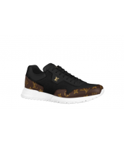 Кроссовки Louis Vuitton Run Away черные с коричневым
