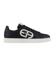 Сникеры Emporio Armani с логотипом черные